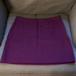 LOFT Rich Purple Mini Skirt